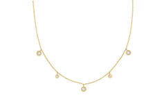 Sunny Sparkler - Kette - Silber / 14kt GP - Opal - 47cm